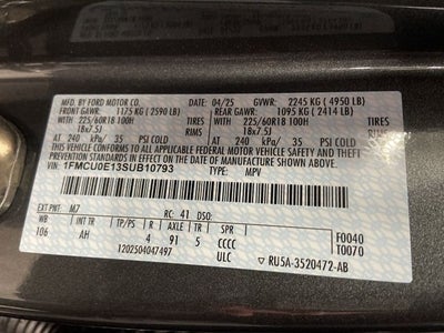 2025 Ford Escape Plug-In Hybrid Base