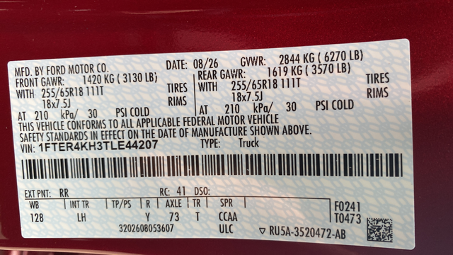 2026 Ford Ranger Lariat
