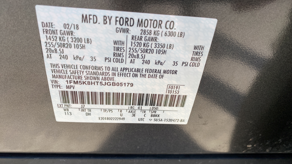 2018 Ford Explorer Platinum