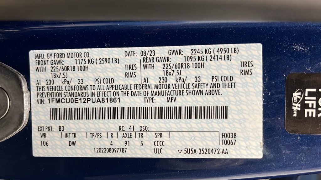 2023 Ford Escape Plug-In Hybrid Base