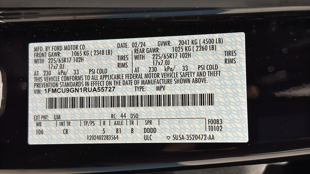 2024 Ford Escape Active