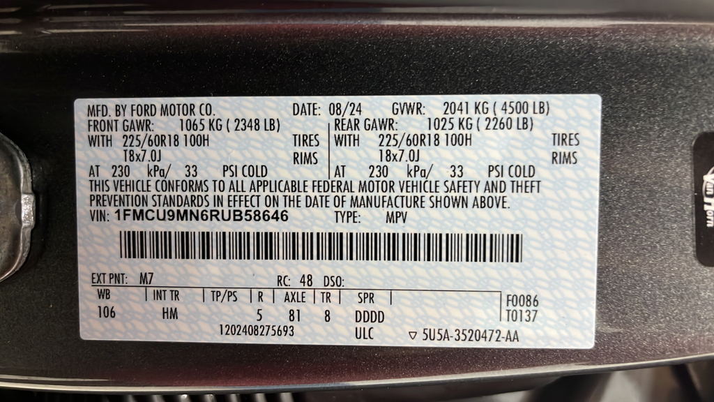 2024 Ford Escape ST-Line