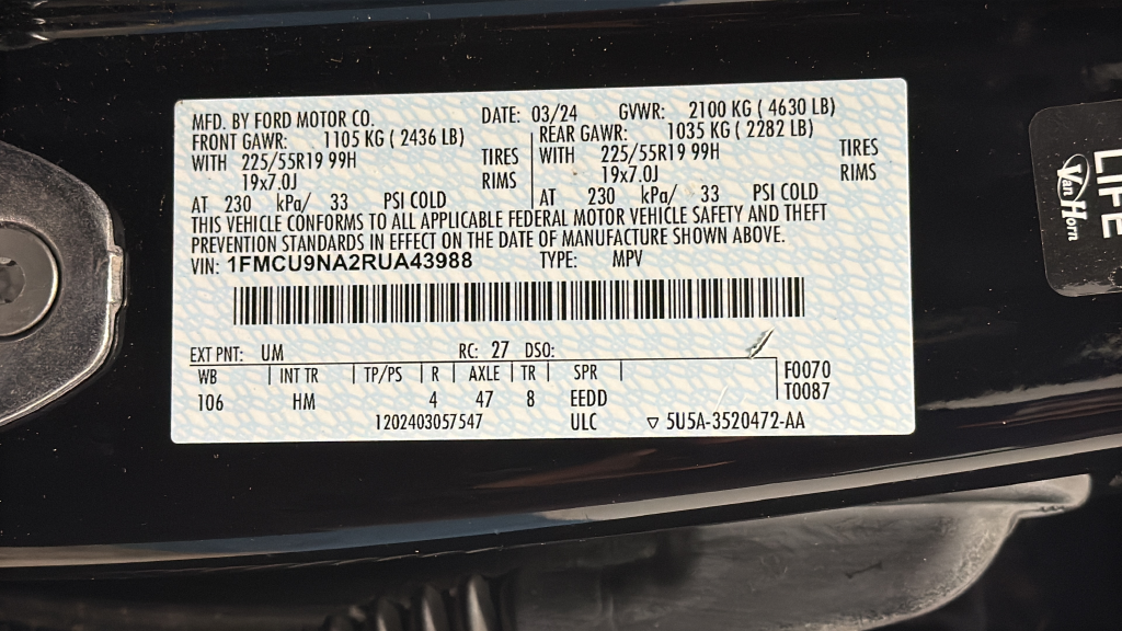 2024 Ford Escape ST-Line Select