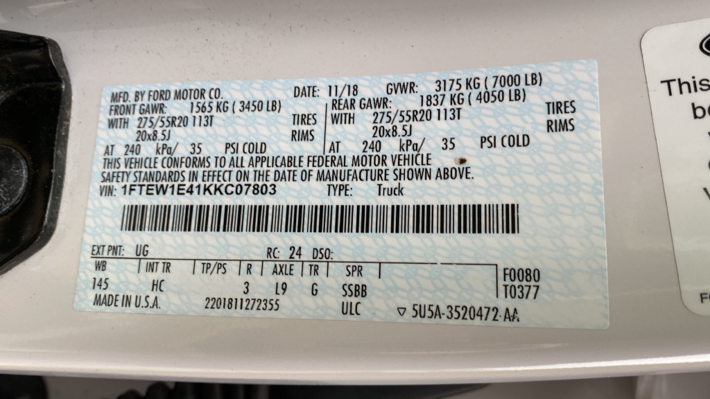 2019 Ford F-150 Lariat
