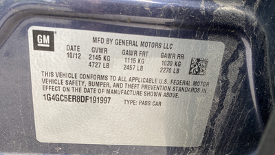 2013 Buick LaCrosse Leather Group