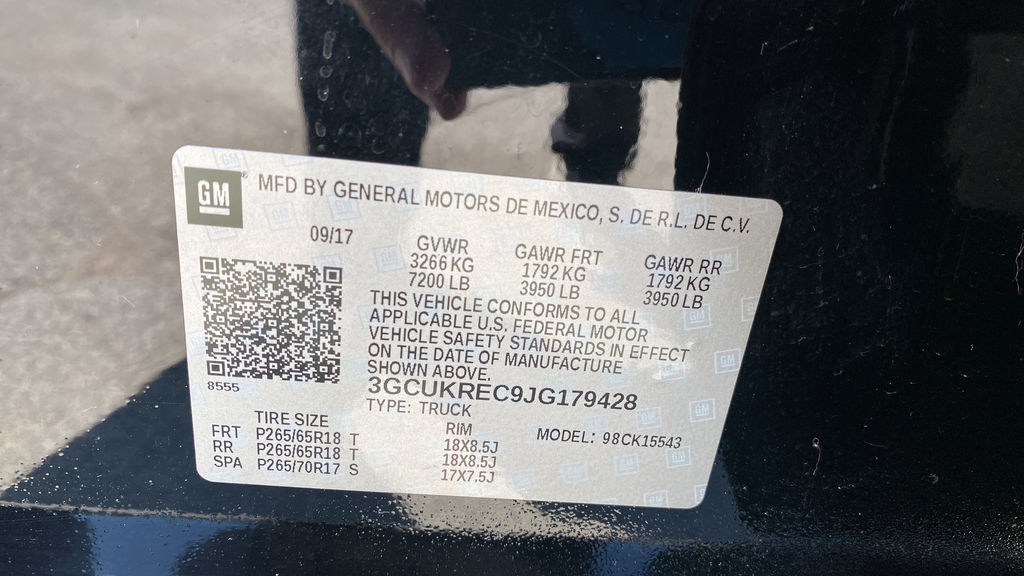 2018 Chevrolet Silverado 1500 LT LT2