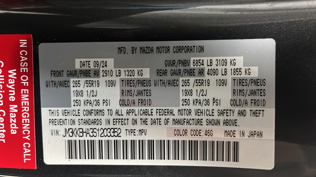 2025 Mazda Mazda CX-90 PHEV Preferred Hybrid