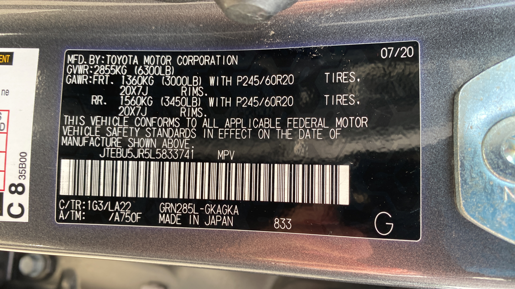 2020 Toyota 4Runner Limited
