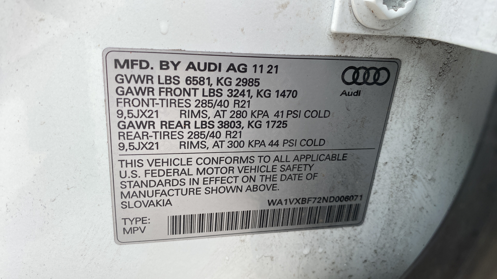 2022 Audi Q7 55 Prestige quattro