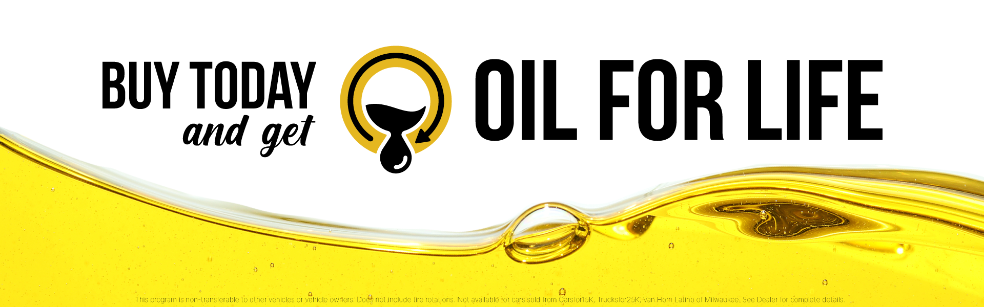 Oil for life at Van Horn Ford of Sheboygan in Sheboygan WI