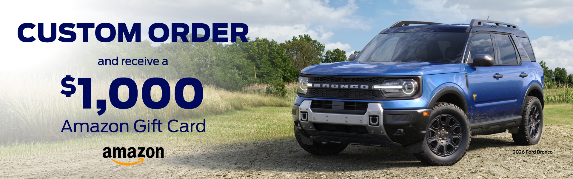 Custom Order Your Ford and Get $1,000